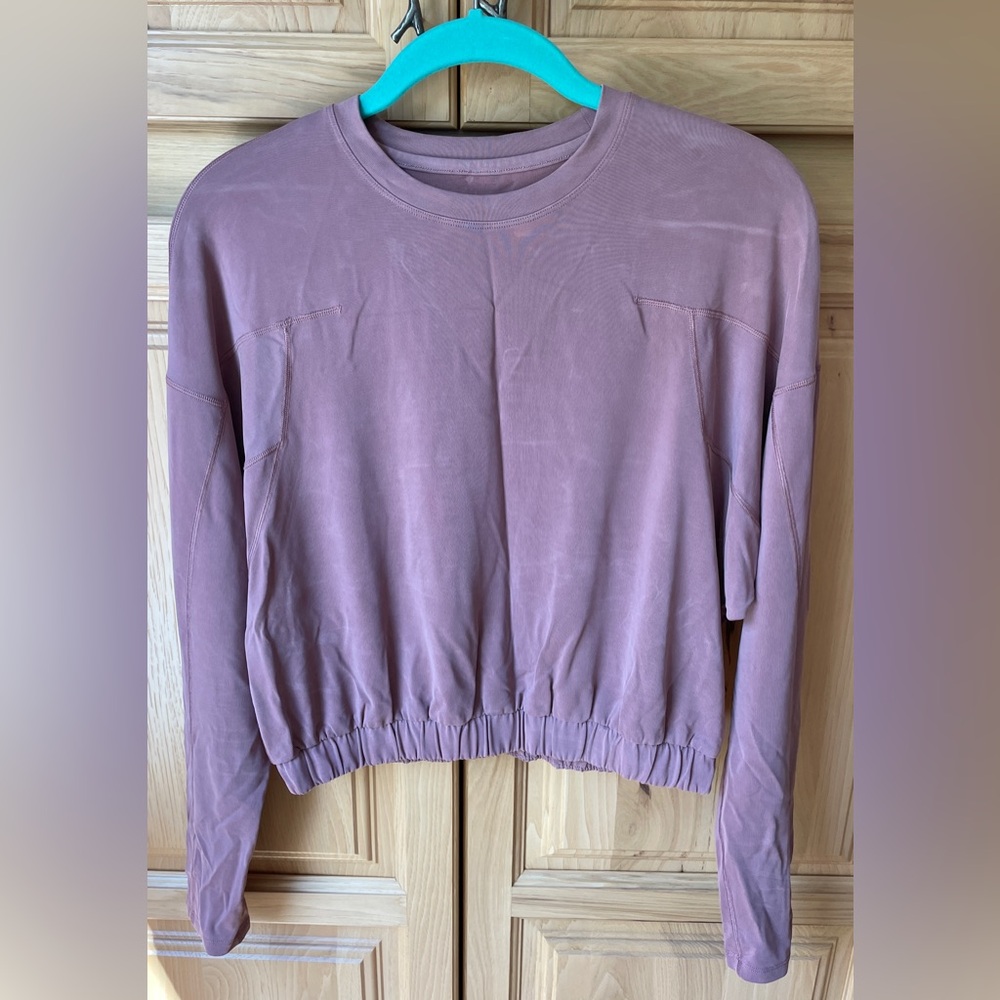 Lululemon Athletica Purple Boxy Long Sleeve Sweatshirt